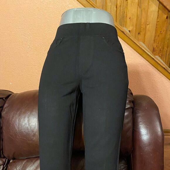 Seven7 Ponte Knit Skinny Leg Black Pants Small - Picture 2 of 15